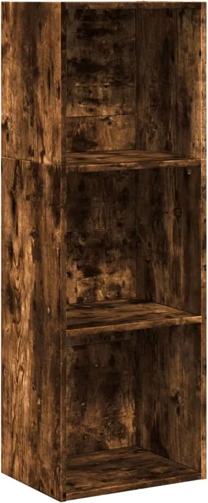 vidaXL Bibliotecă, stejar fumuriu, 40x30x114 cm, lemn prelucrat