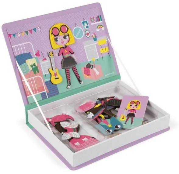 Janod - Set interactiv magnetic MAGNETIBOOK fetiță
