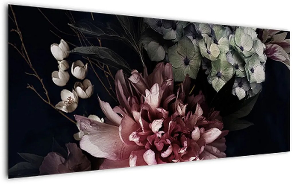 Tablou cu buchet (120x50 cm)