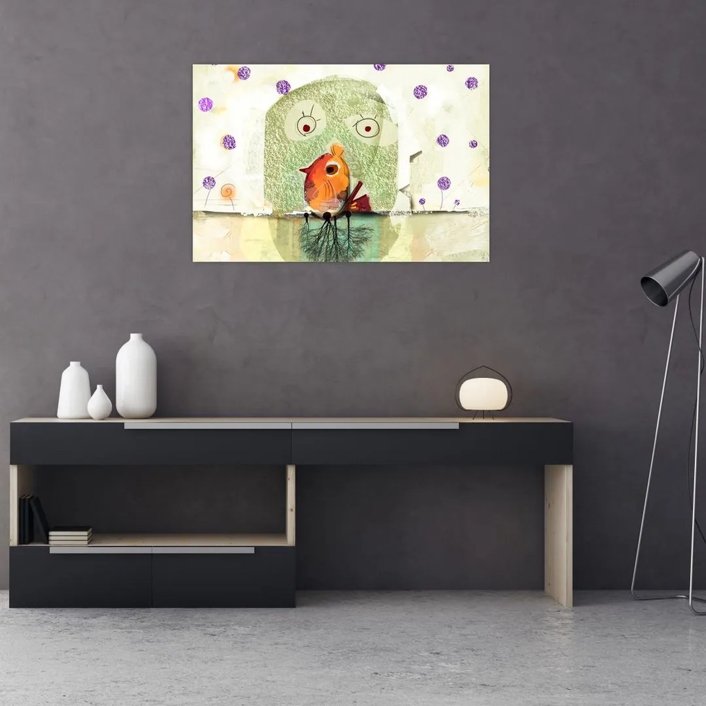 Tablou - Sufletul unei păsări (90x60 cm)