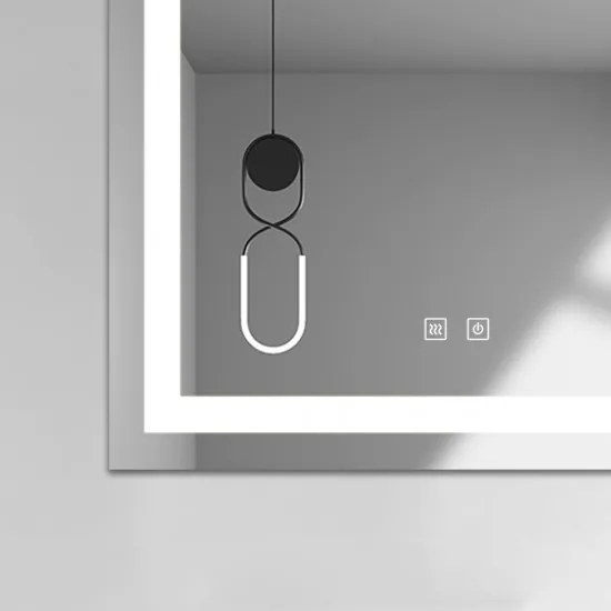 Oglindă Baie LED și Dezaburire Elit's Premium cu Senzor Touch, Lumina Rece, Caldă și Neutră, 60x80cm