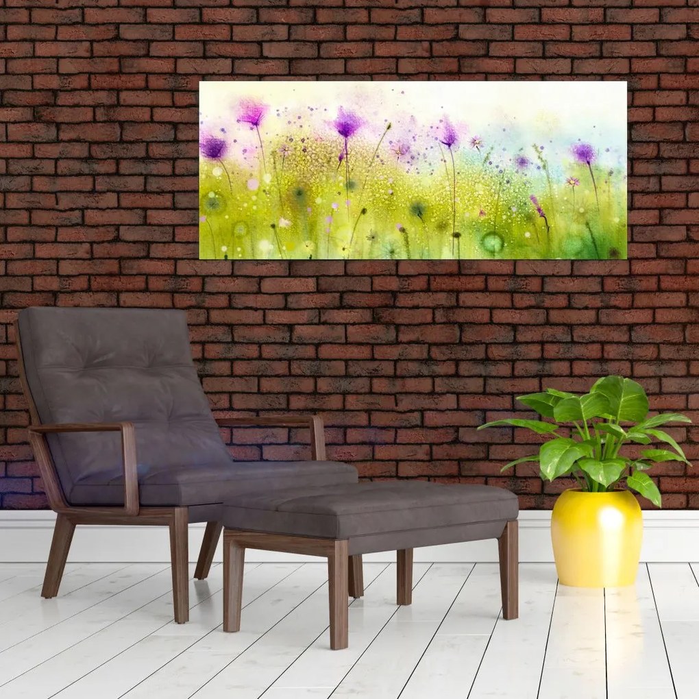 Tablou - Flori de luncă (120x50 cm)