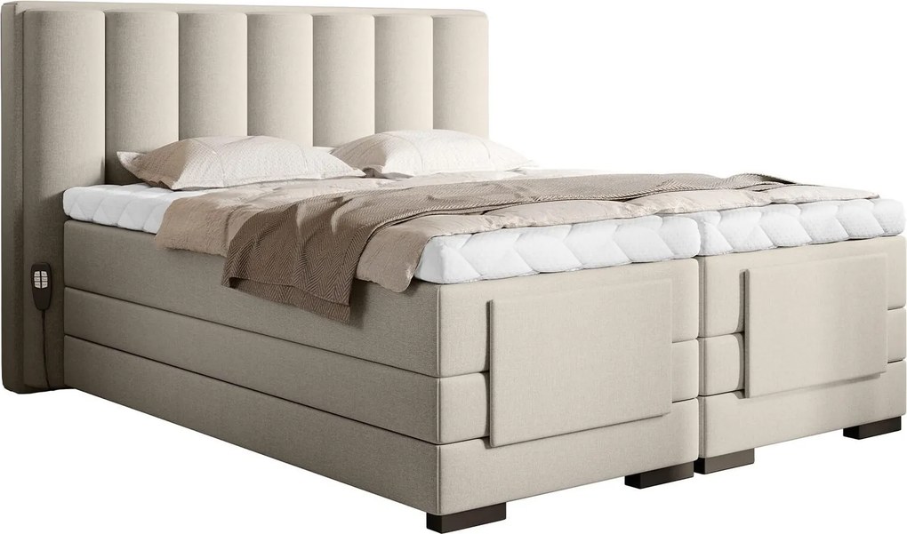 Pat Genoa cu Saltea, Topper, Electric Reglabil, Personalizabil
