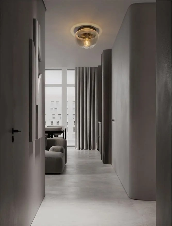 Plafoniera LED design decorativ EBONY Smokey Gray, NVL-9236502