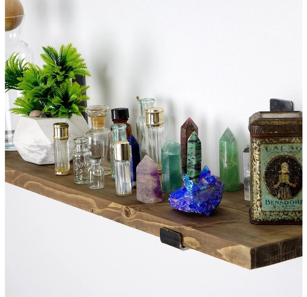 Raft decorativ de perete Dupone 9 (Nuc + negru) . 1093659