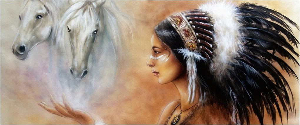 Tablou - Farmecele indienilor (120x50 cm)
