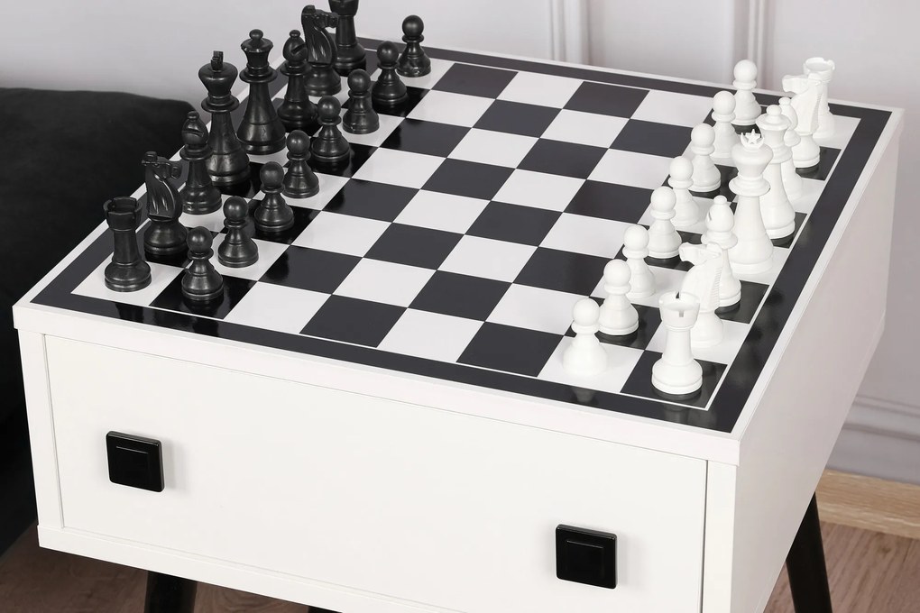 Măsuță pentru șach Chess (alb + negru). 1072667