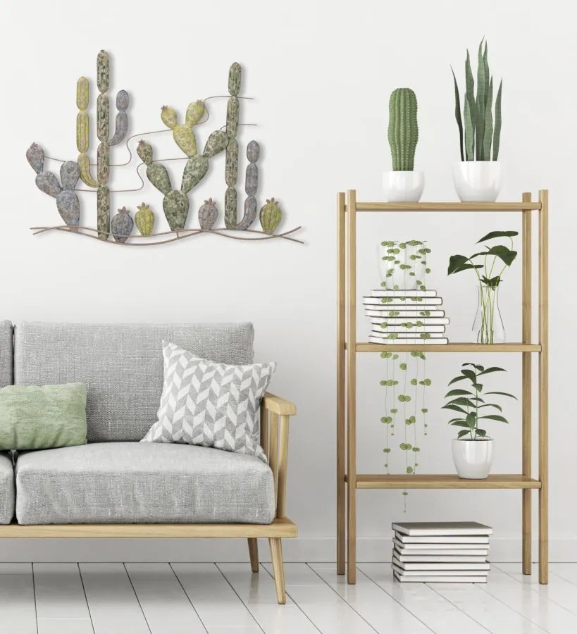 Mauro Ferretti Decoratie Perete Cactus -B- cm 90X2,5X64 | Aosom Romania