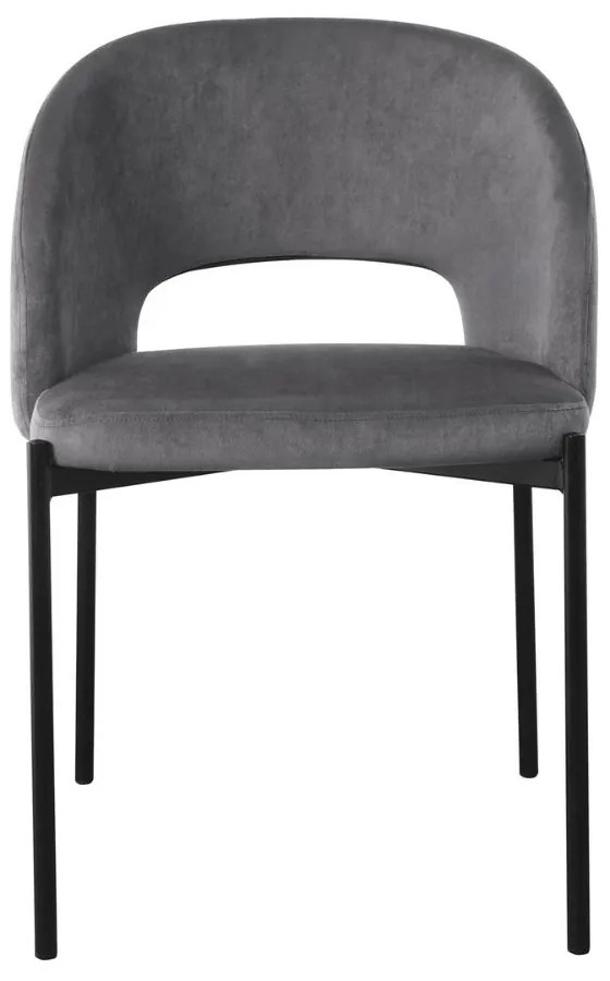 Scaun de bucaterie Rao, gri/negru