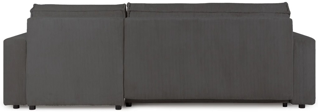 Canapea extensibila cu colt bilateral Culoare Gri Inchis, SMART