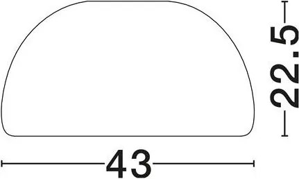 Lustra aplicata tavan cu textura granulata Davo 43cm, rosu caramiziu