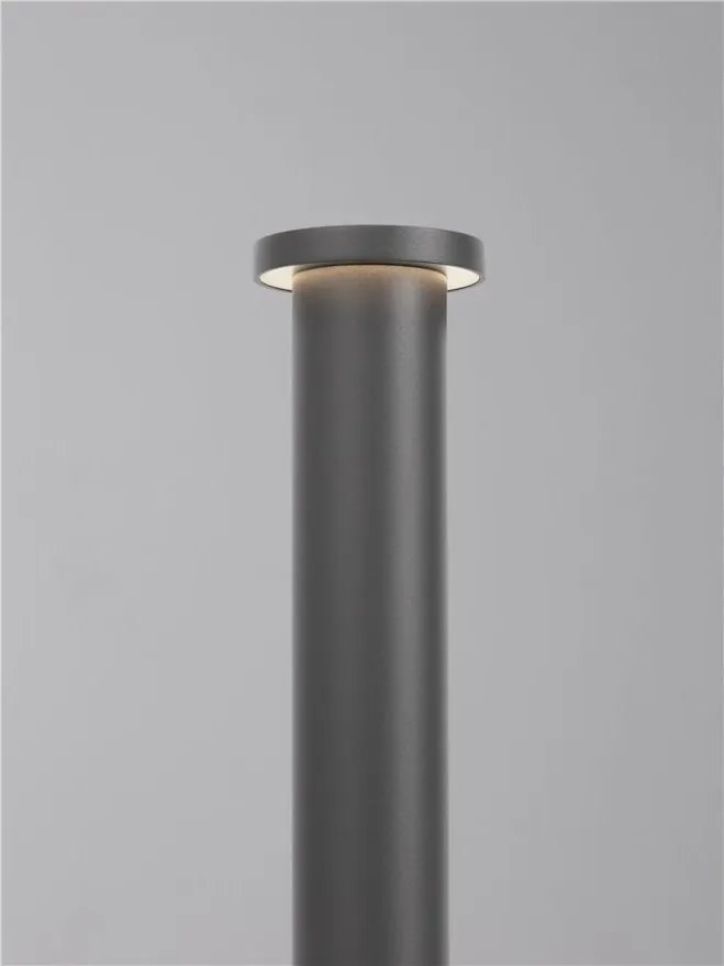 Stalp de exterior LED 2700K, IP65 BAST H-65cm gri inchis