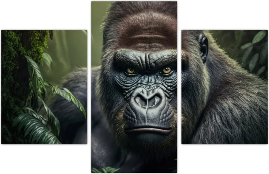 Tablou - Portret de gorilă (90x60 cm)