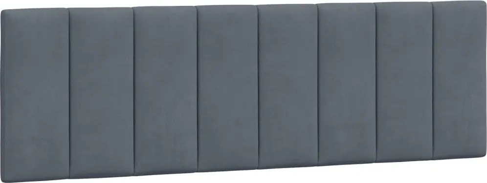 vidaXL Pernă tăblie de pat, Hanko, gri închis, 160 cm, catifea