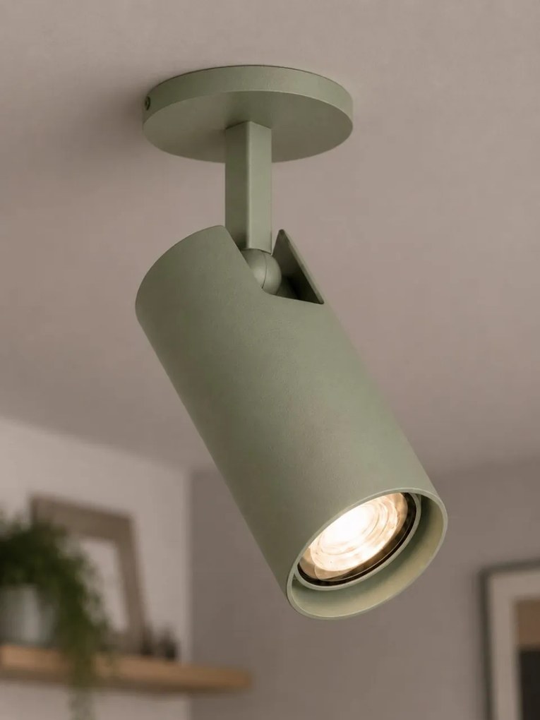 Spot incastrat directionabil cu bec GU10 Linca verde