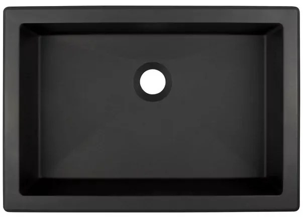 Lavoar sub blat negru Deante Correo 50 cm