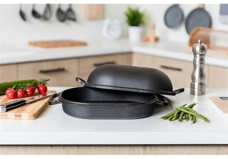 Tavă din fontă Banquet EXCELLENT,39 x 26 x 14 cm