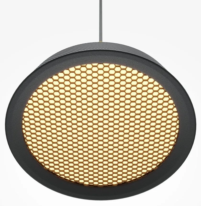 Pendul LED design modern El 14,5cm negru/auriu