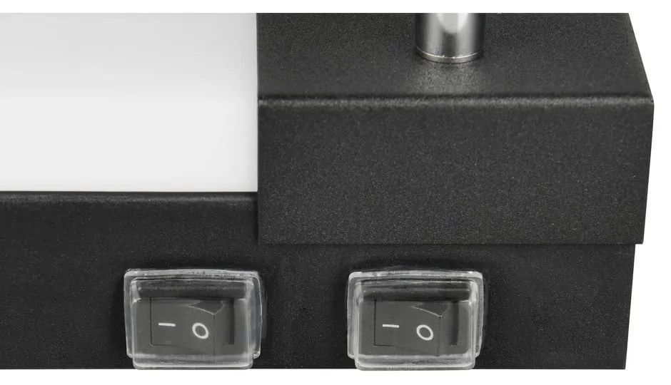 Aplică de perete negru-mat LED Enrico – Trio