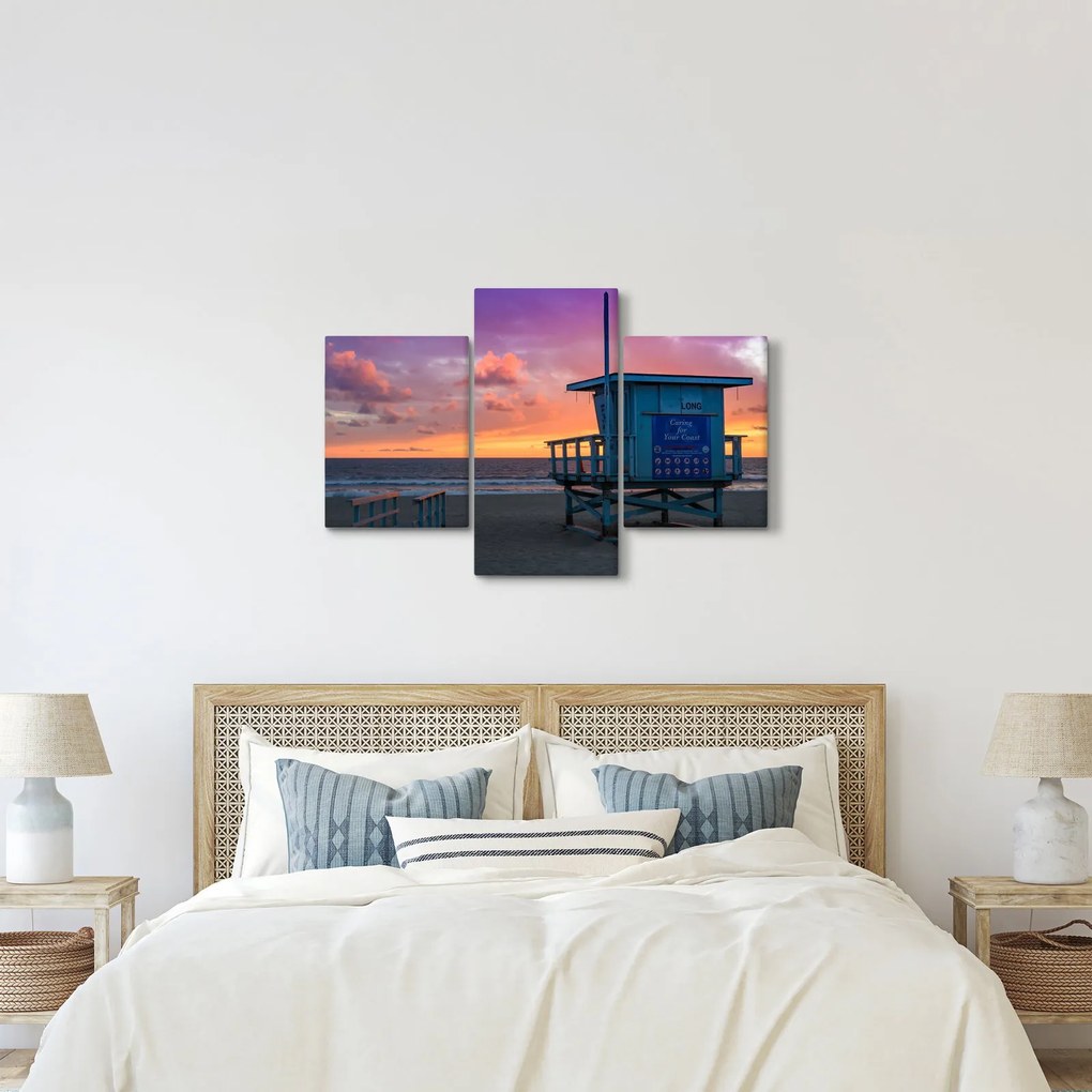 Tablou de pe plaja Santa Monica (90x60 cm)