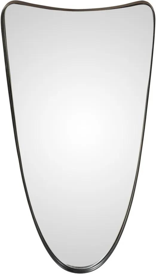 Oglinda ovala neagra din metal 31x61 cm Darwin Zago