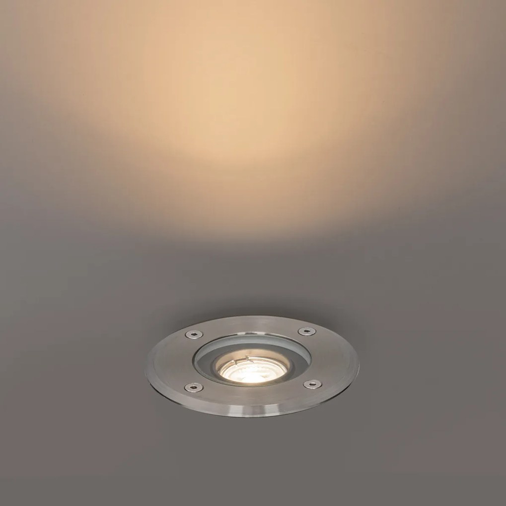 Proiector modern de sol pentru exterior din oțel 35 mm reglabil IP65 - Delux