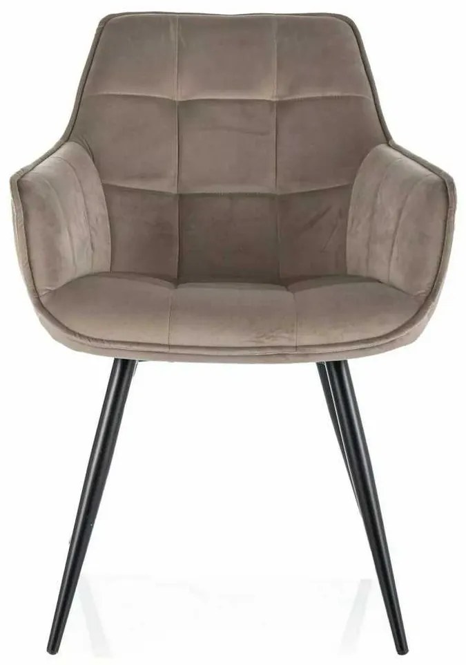 Scaun de bucătărie Lilia Velvet, bej