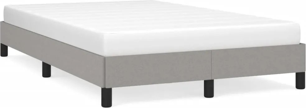 vidaXL Cadru de pat fără saltea țesătură gri deschis 120x190 cm