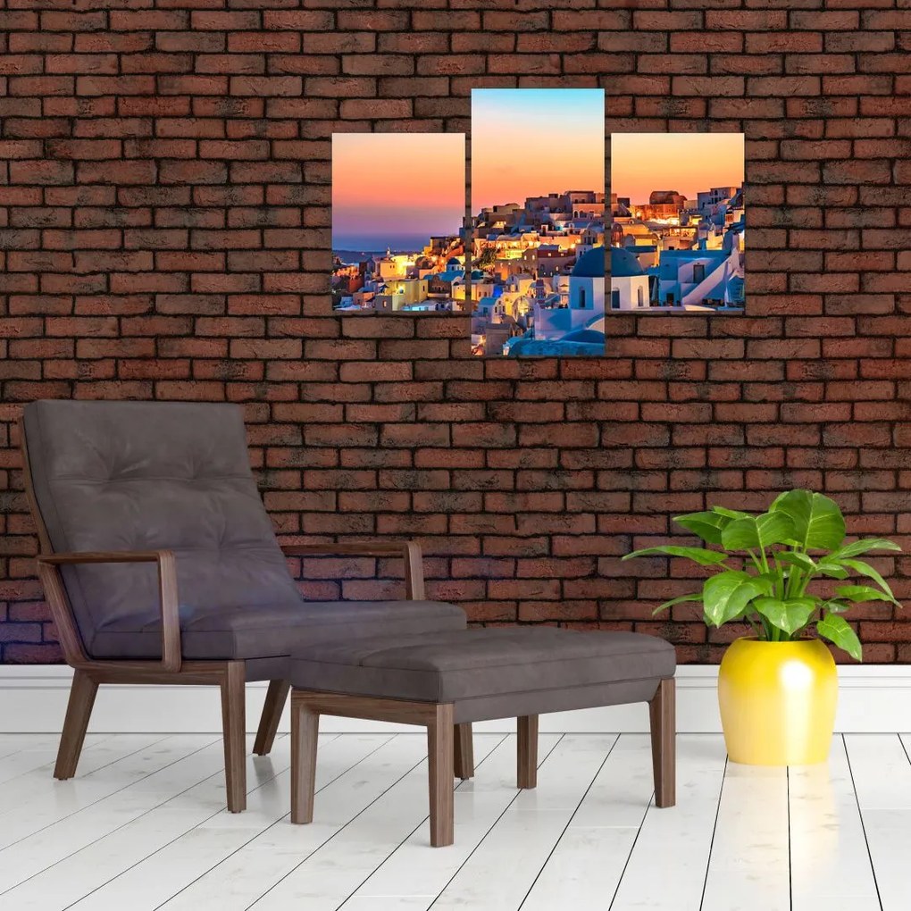 Tablou - Santorini în amurg (90x60 cm)