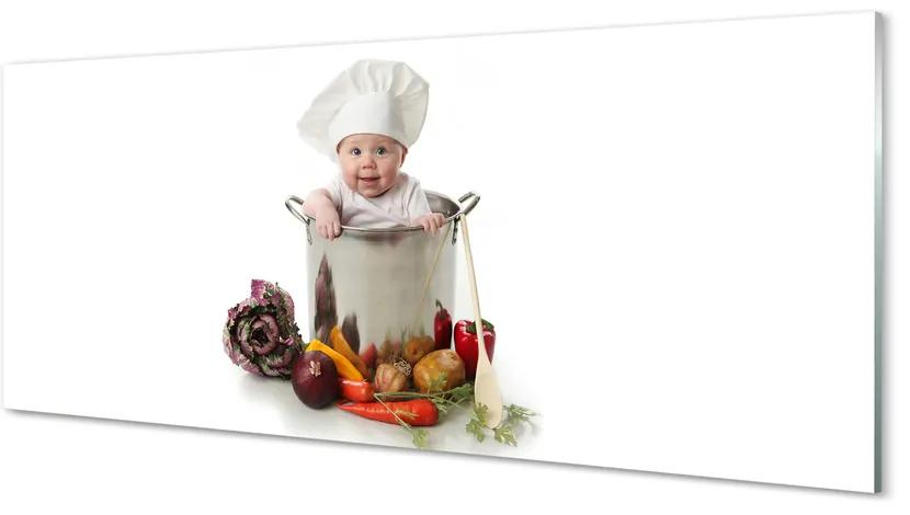 Tablouri acrilice legume pentru copii într-o oală