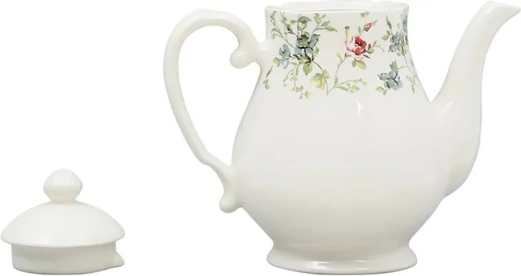 Ceainic din ceramica, cu model, Fleurs Champs