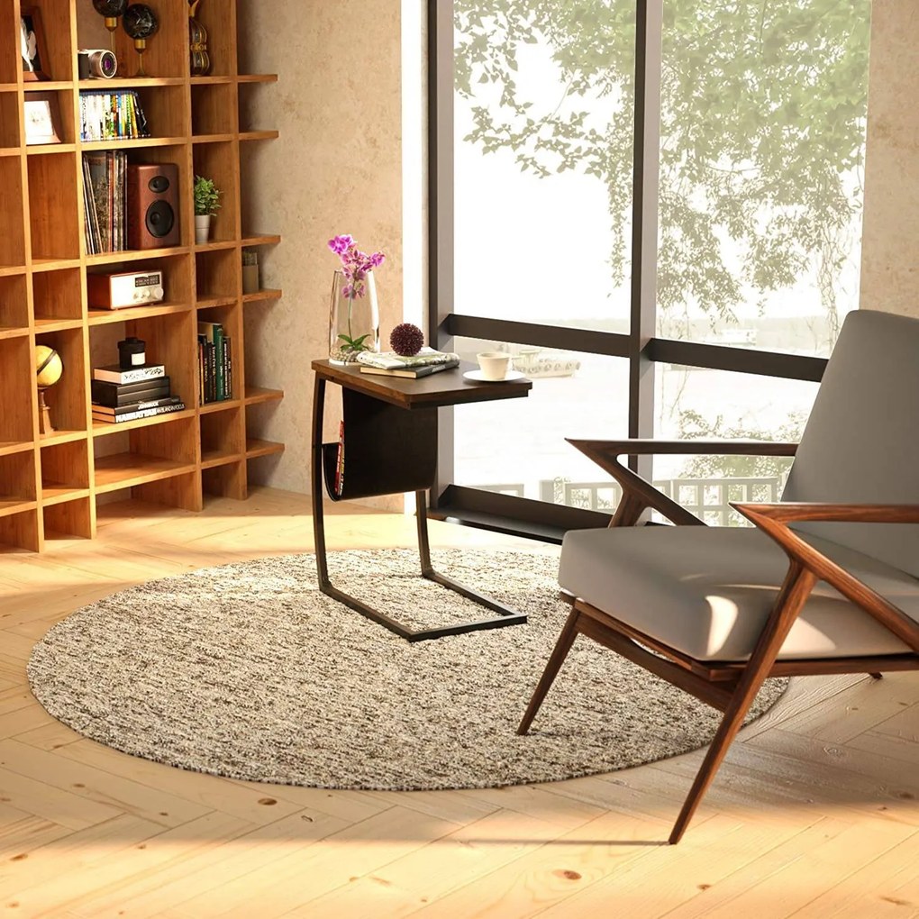 Masuta laterala de cafea, wenge, 50x35x63.5 cm