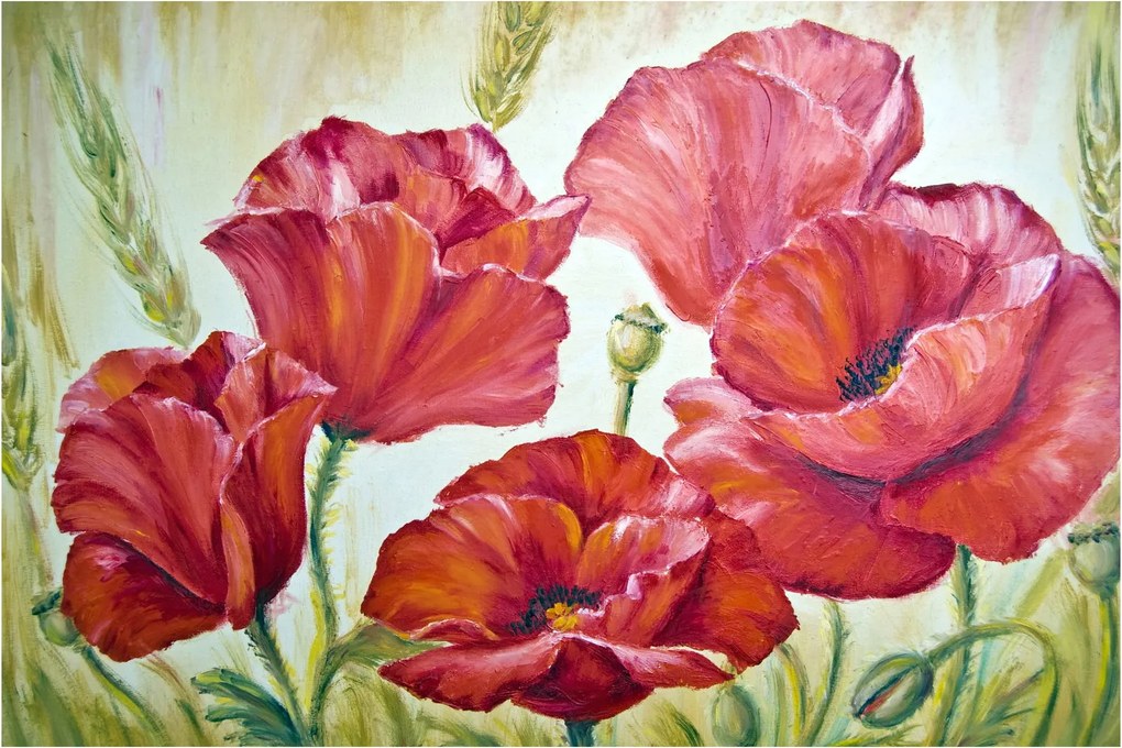 Tablou - Mac - flori (90x60 cm)