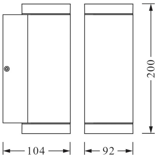 Aplică de exterior BEAM 2xGU10/35W/230V IP44 Ledvance