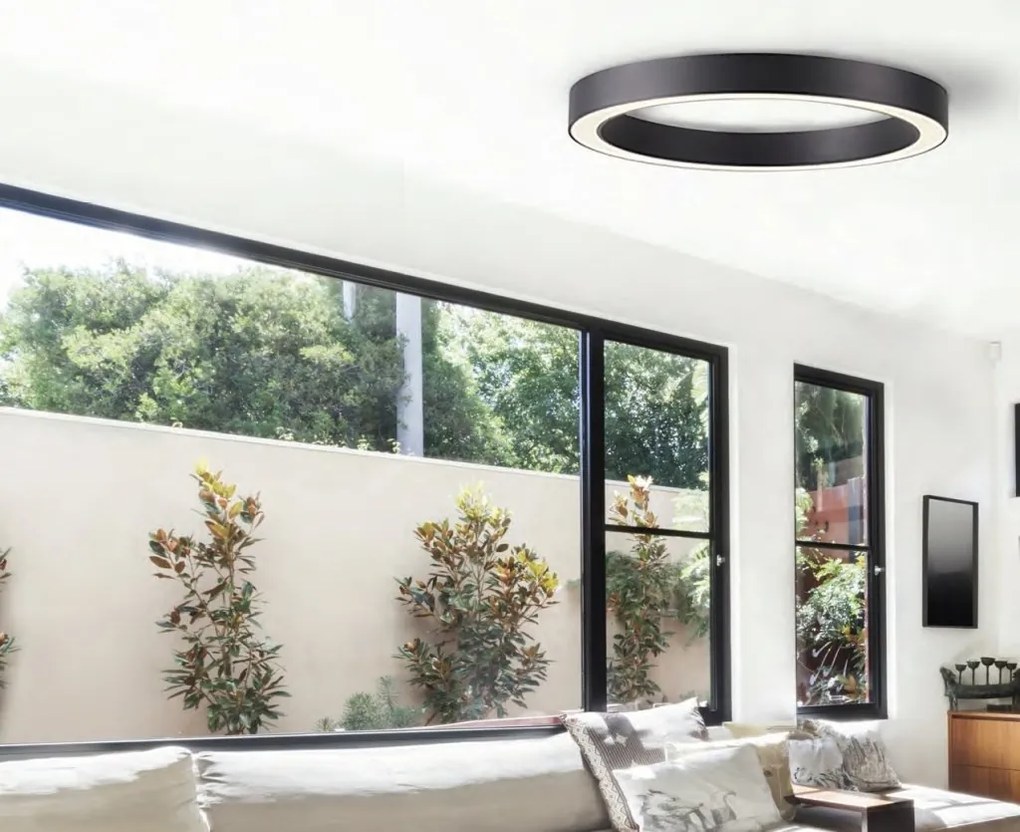 Lustra LED cu telecomanda design slim circular MARCO TOP 80 CCT GO