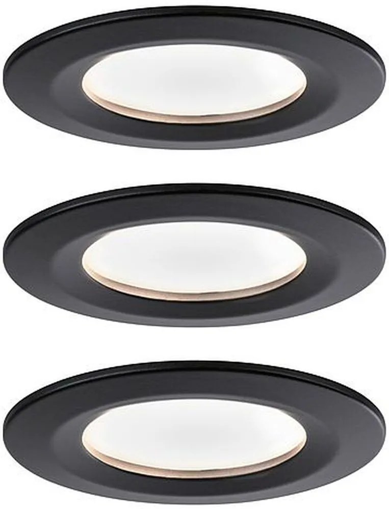 Paulmann Nova lampă încorporată 3x6.5 W negru 94473