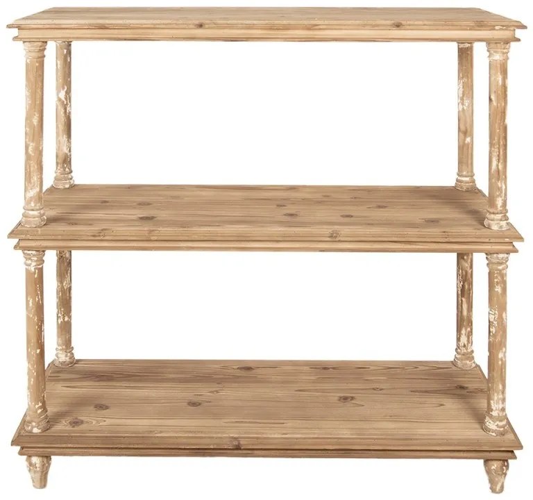 Consola natur, din lemn, aspect vintage, Antoinette