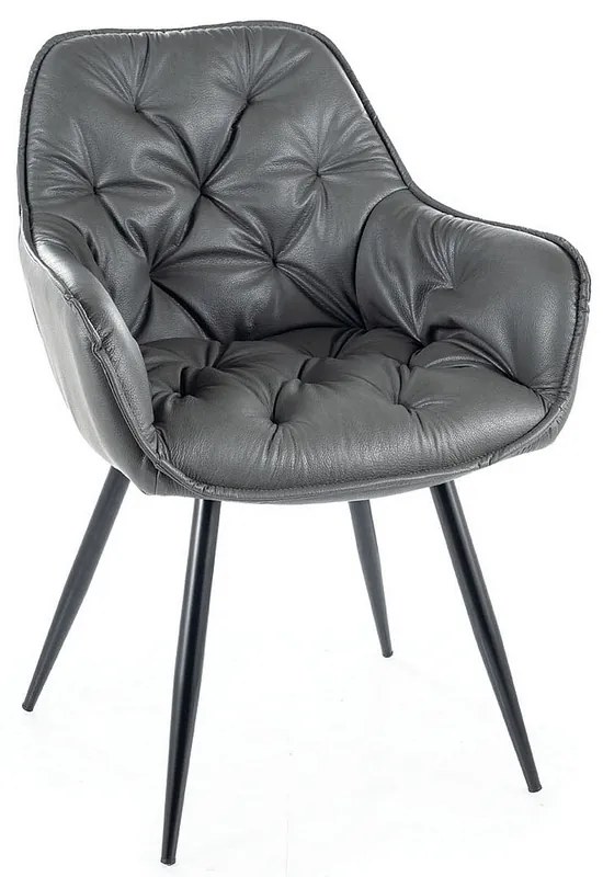 Scaun de bucaterie Cherry, gri
