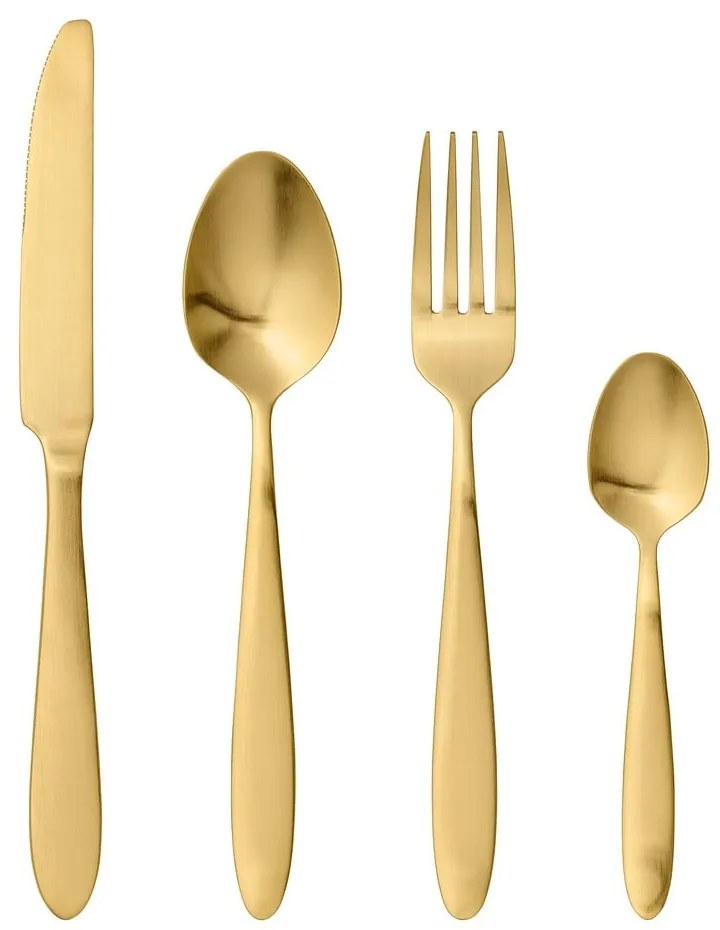 Tacâmuri auriu din oțel inoxidabil 4 buc. – Bloomingville