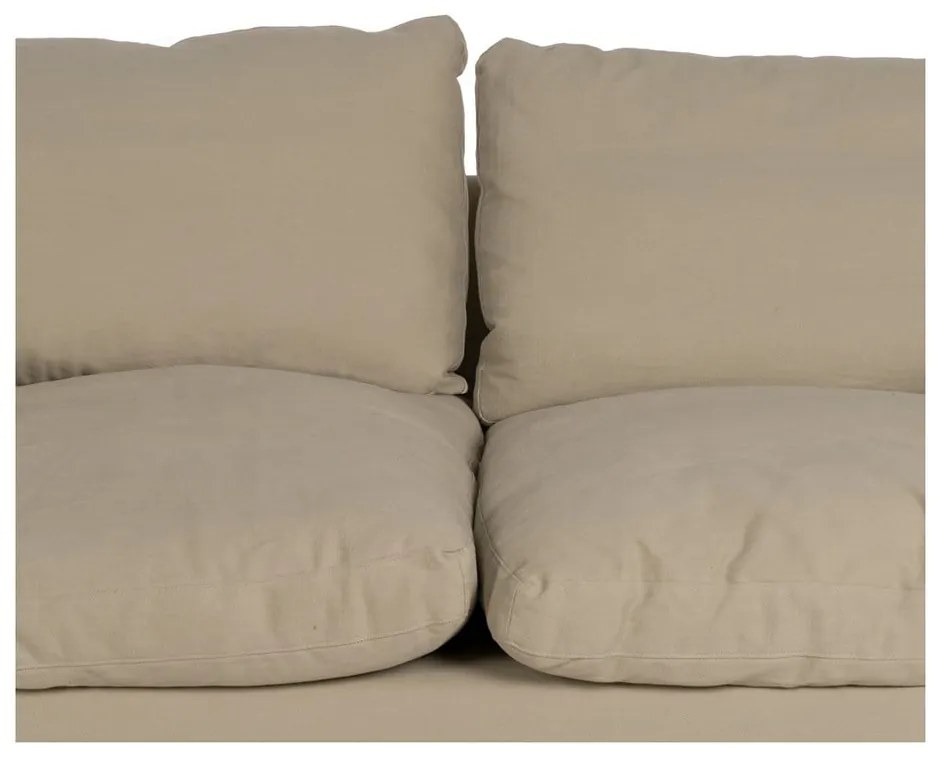 Canapea bej cu tapițerie din in 180 cm – Ixia