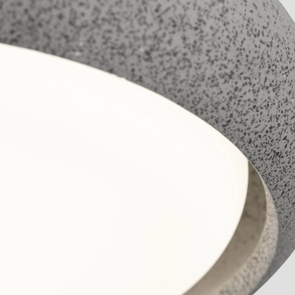 Plafoniera LED exterior iluminat minimalist IP44 ANGA 24cm gri inchis