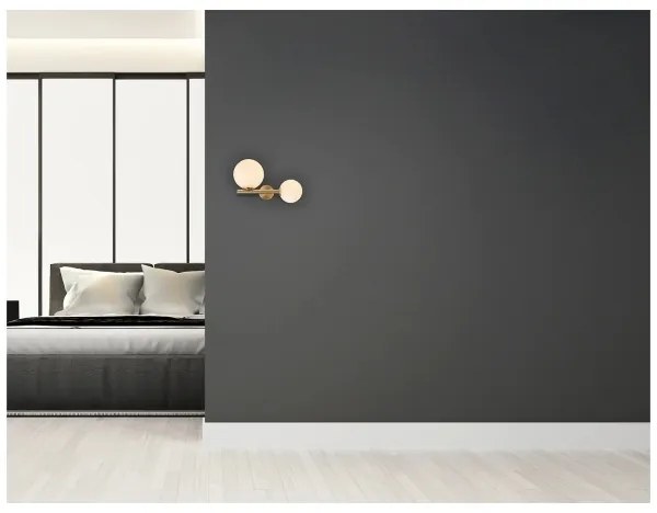 Aplică 1xG9/7W + 1xE14/15W/230V auriu Zambelis 1995