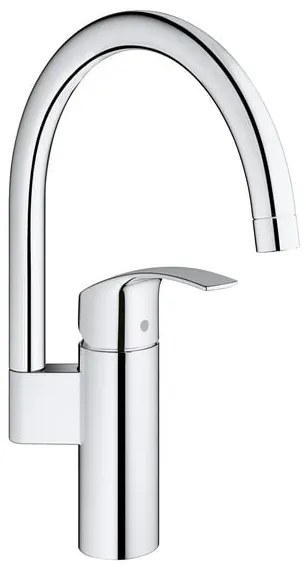 Baterie bucatarie Grohe Eurosmart,pipa inalta, cartus ceramic, pipa pivotanta, Crom -33202002