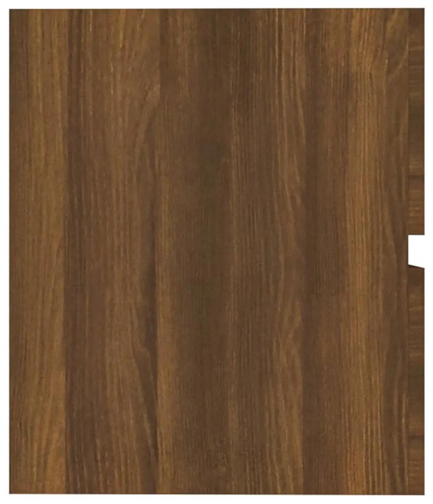 Dulap de chiuveta, stejar maro, 41x38,5x45 cm, lemn prelucrat Stejar brun, 1
