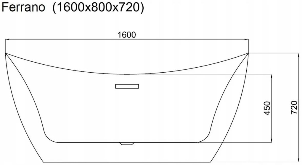 Cada de podea Rea Ferrano 160