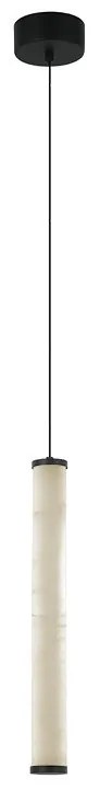 Lustra Suspendata LED, 15W, ALABASTER- BLACK, ZB-2540