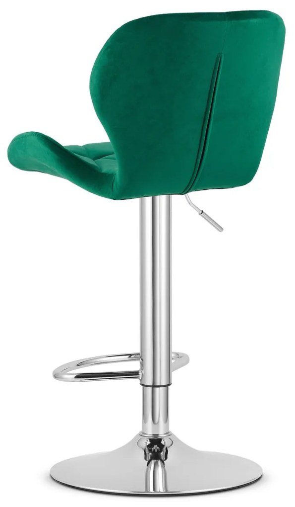 Scaun de bar WEST VELVET, verde