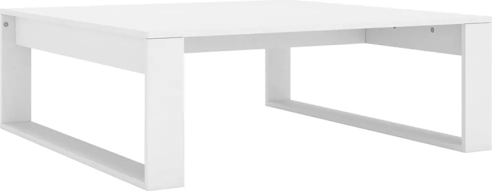 vidaXL Măsuță de cafea, alb, 100x100x35 cm, lemn prelucrat