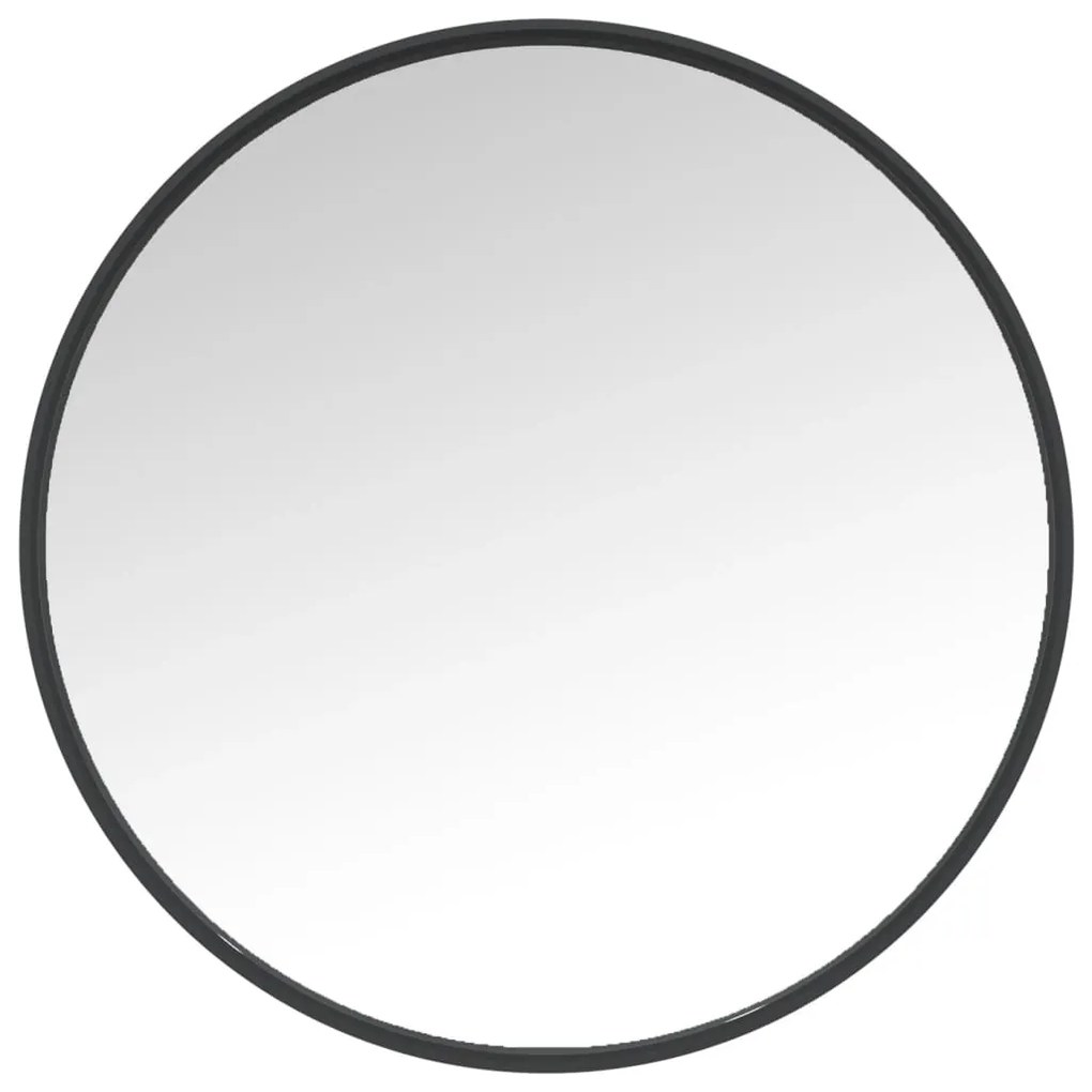 Oglinda de perete, negru, 50 cm 1, 50 cm