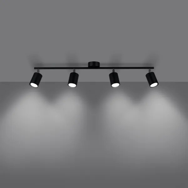 Spot Sollux SL.1168 LEMMI 4xGU10/10W/230V negru